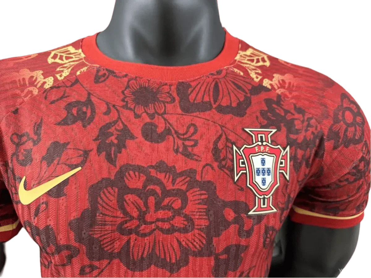 2024 Portugal Rotes Spezialtrikot - Spielerversion 