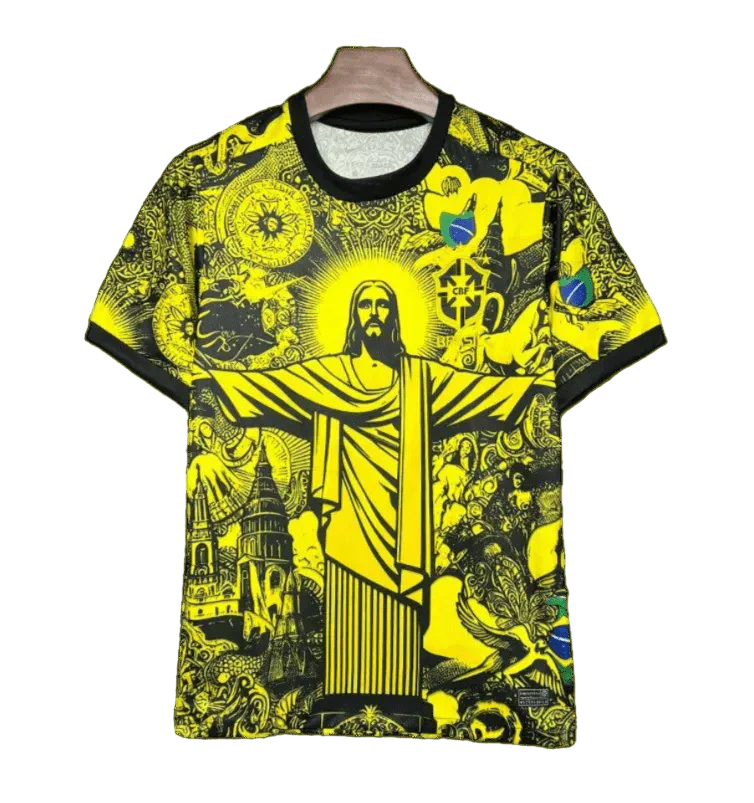 2024/2025 Brazil X Christ Yellow Special Edition kit - Fan version