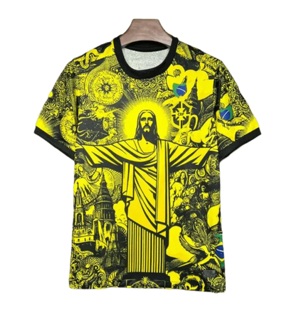 2024/2025 Brazil X Christ Yellow Special Edition kit - Fan version