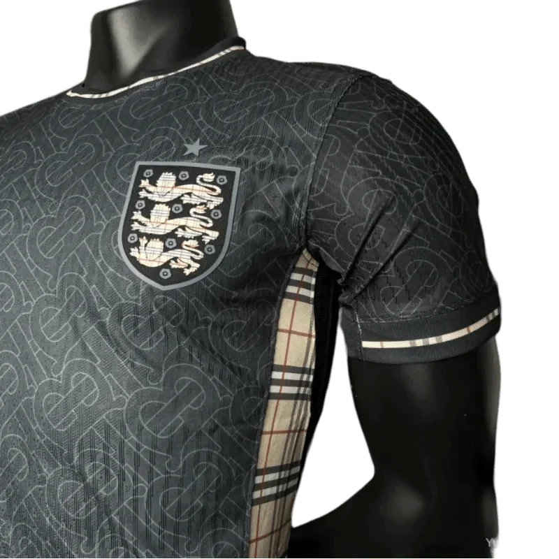 2024/2025 ENGLAND Euro Jordan x Burberry Black Special Edition Trikot – SPIELERVERSION