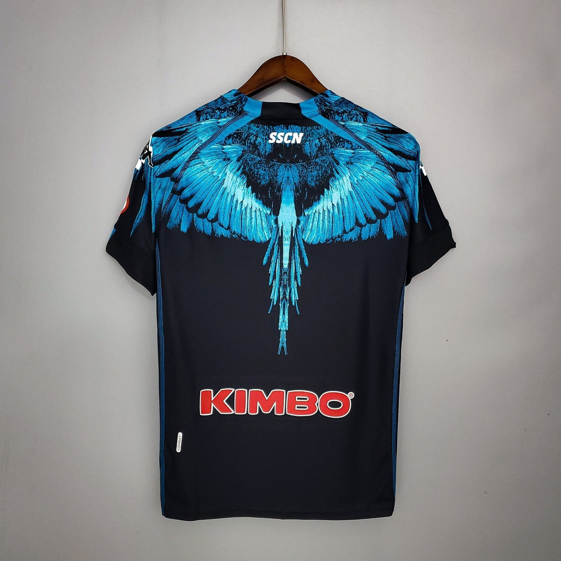 21/22 SSC Napoli schwarz-blaues Kappa × Marcelo Burlon-Trikot