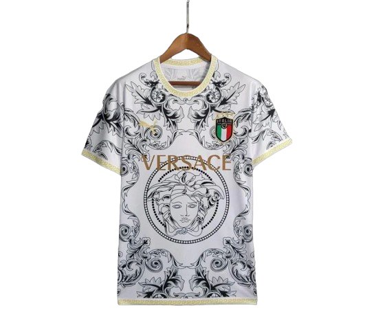 22/23 Special Edition Italien x Versace Weißes Trikot - Fanversion