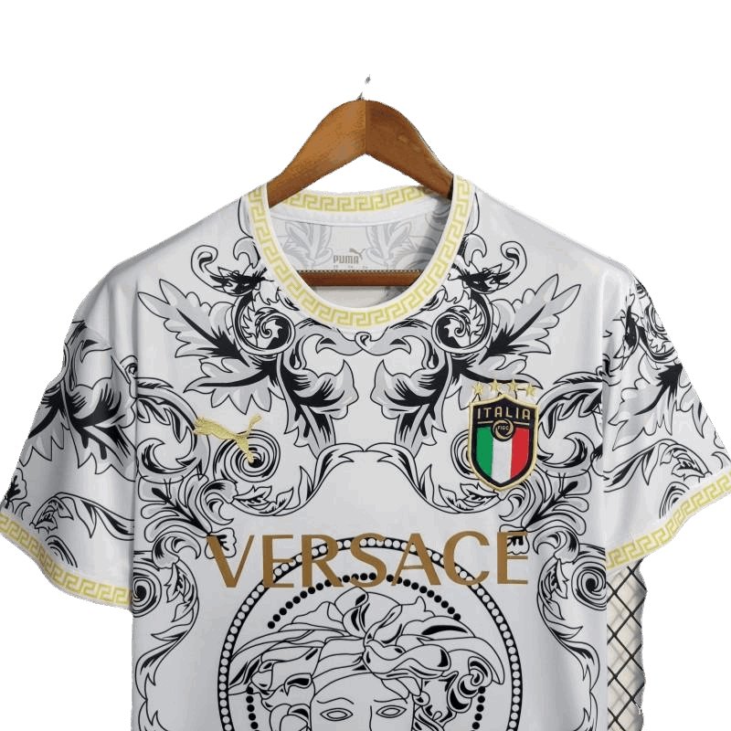 22/23 Special Edition Italien x Versace Weißes Trikot - Fanversion