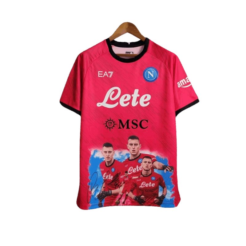 23-24 Napoli Face Game Lozano Red Kit - Fanversion