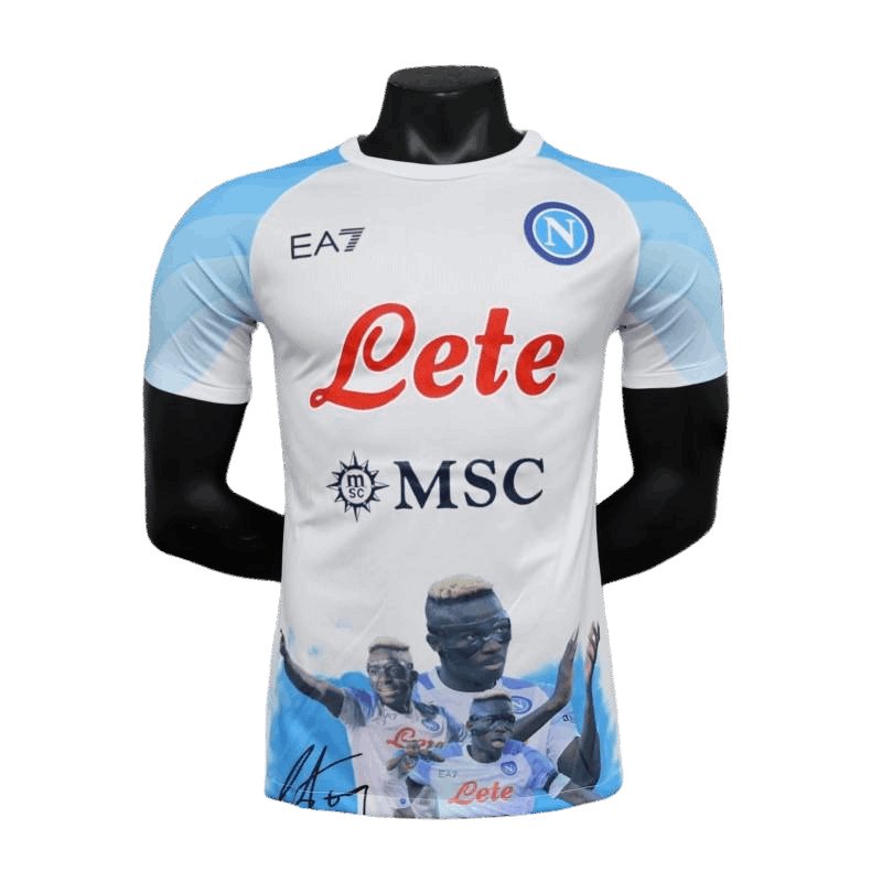 23-24 Napoli Face Game Victor Osimhen Champion Kit - Spielerversion