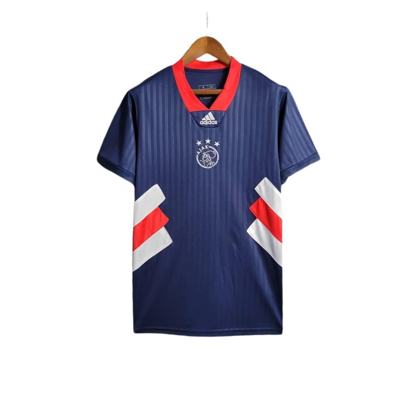 23/24 Ajax Icon Blue kit Borduurlogo - Fanversie