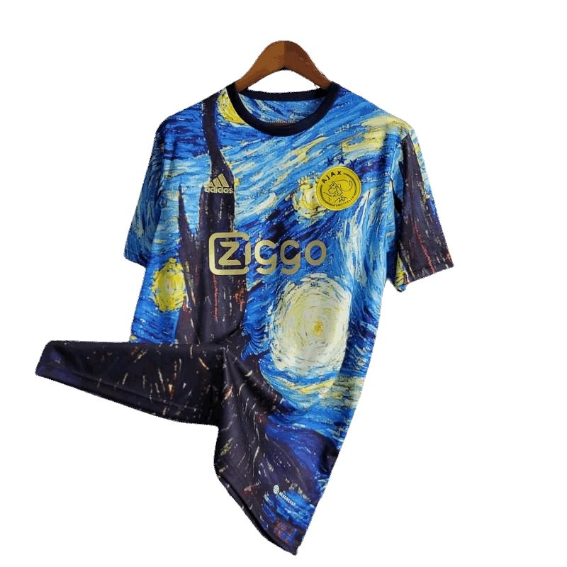 23/24 AJAX x Vincent Van Gogh Ölgemälde Sternennacht Special Edition Kit - Fan-Version