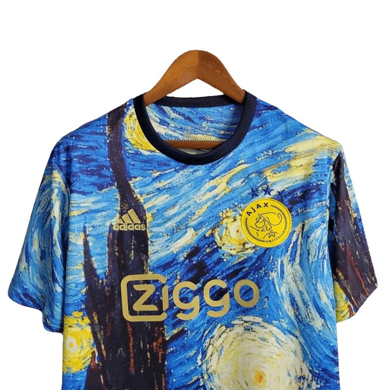 23/24 AJAX x Vincent Van Gogh Ölgemälde Sternennacht Special Edition Kit - Fan-Version