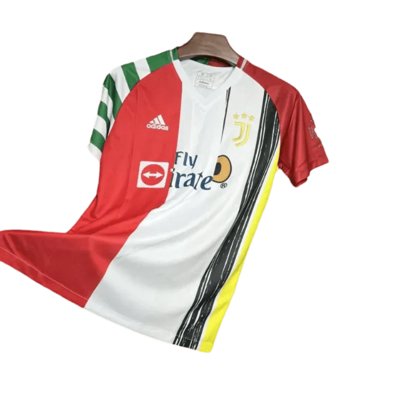 23/24 Juventus Wit Rood Speciaal Tenue - Fan Versie