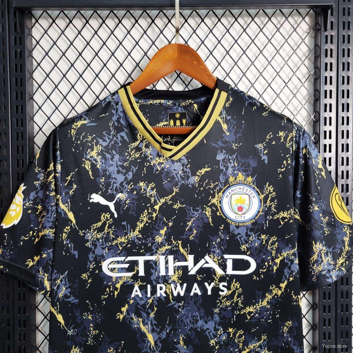 23/24 Manchester City Black Gold Special Edition Trikot - Fanversion 