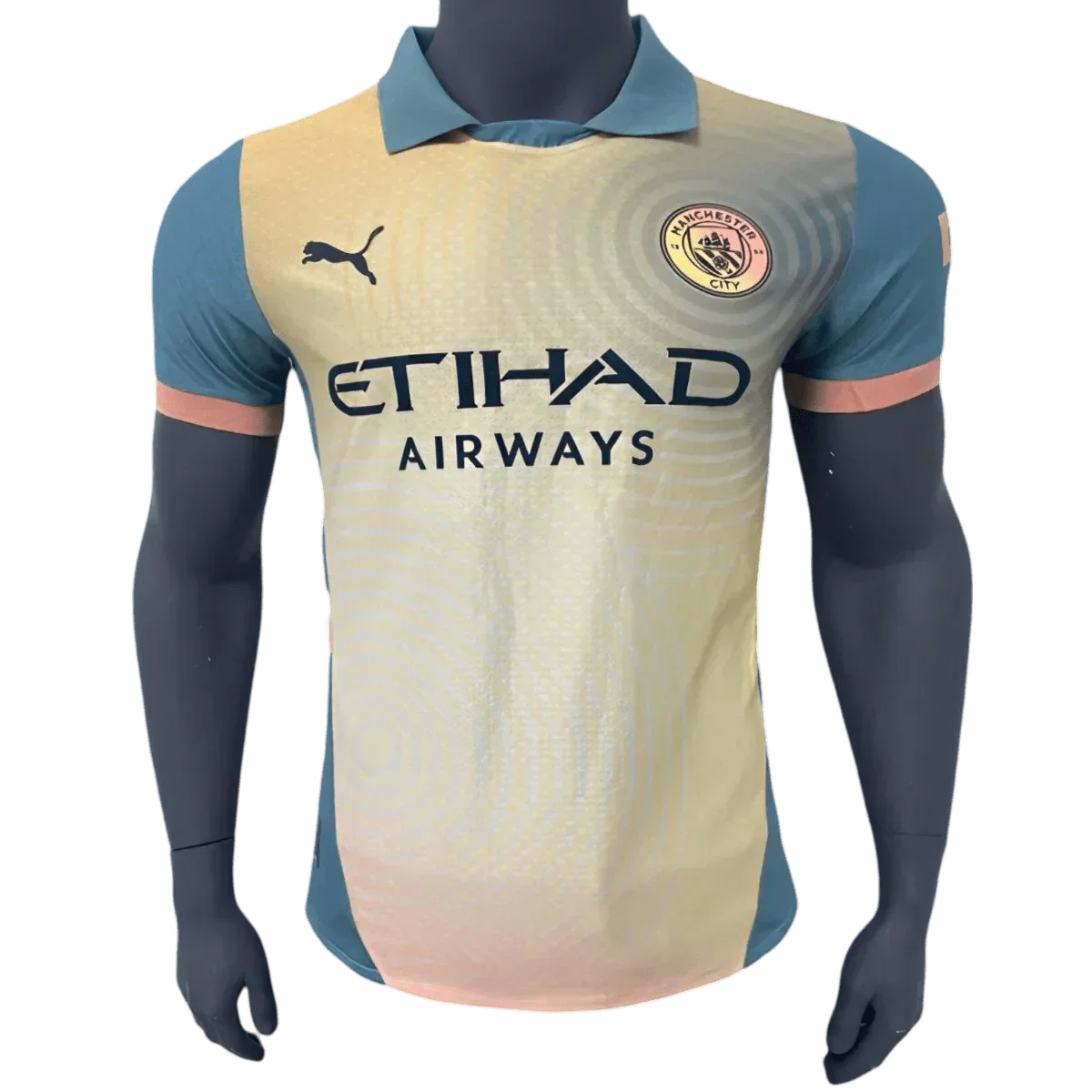 24/25 Manchester City Weiß-Rosa Spezialtrikot - Spielerversion