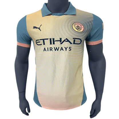 24/25 Manchester City Weiß-Rosa Spezialtrikot - Spielerversion