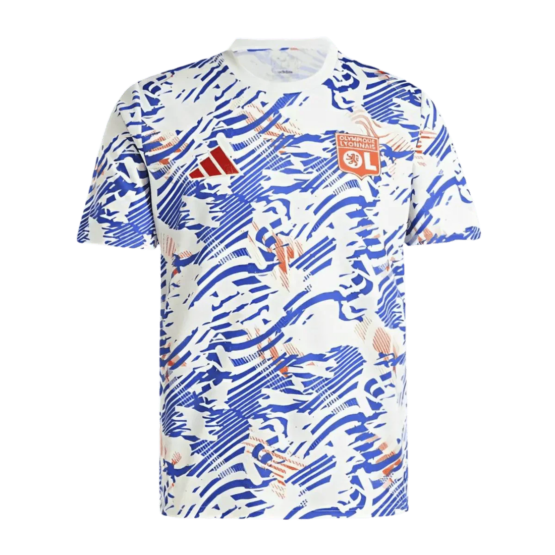 24/25 Olympique Lyon Abstract Blue Orange Pre-match Kit  - Fan version