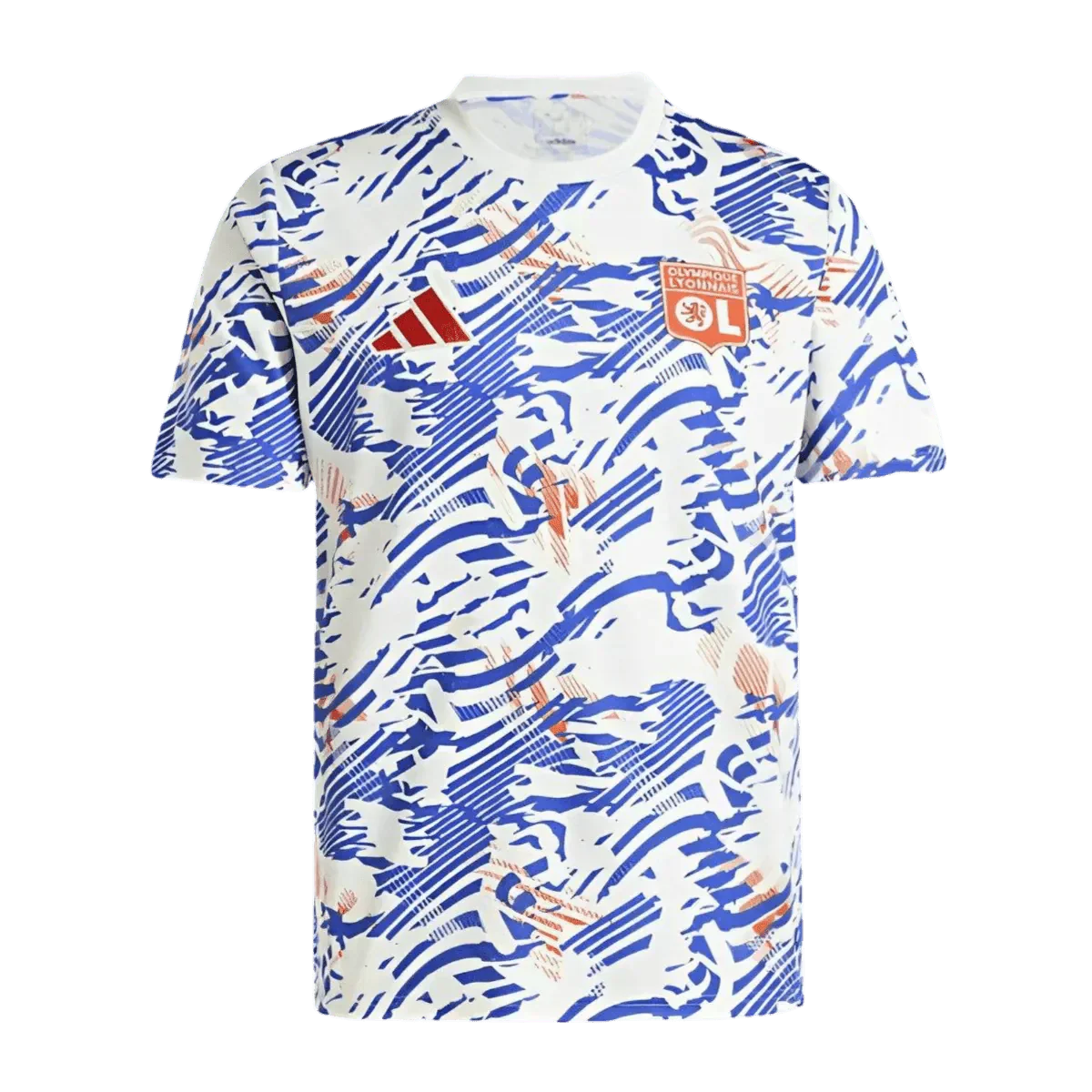 24/25 Olympique Lyon Abstract Blue Orange Pre-match Kit  - Fan version