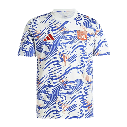 24/25 Olympique Lyon Abstract Blue Orange Pre-match Kit  - Fan version