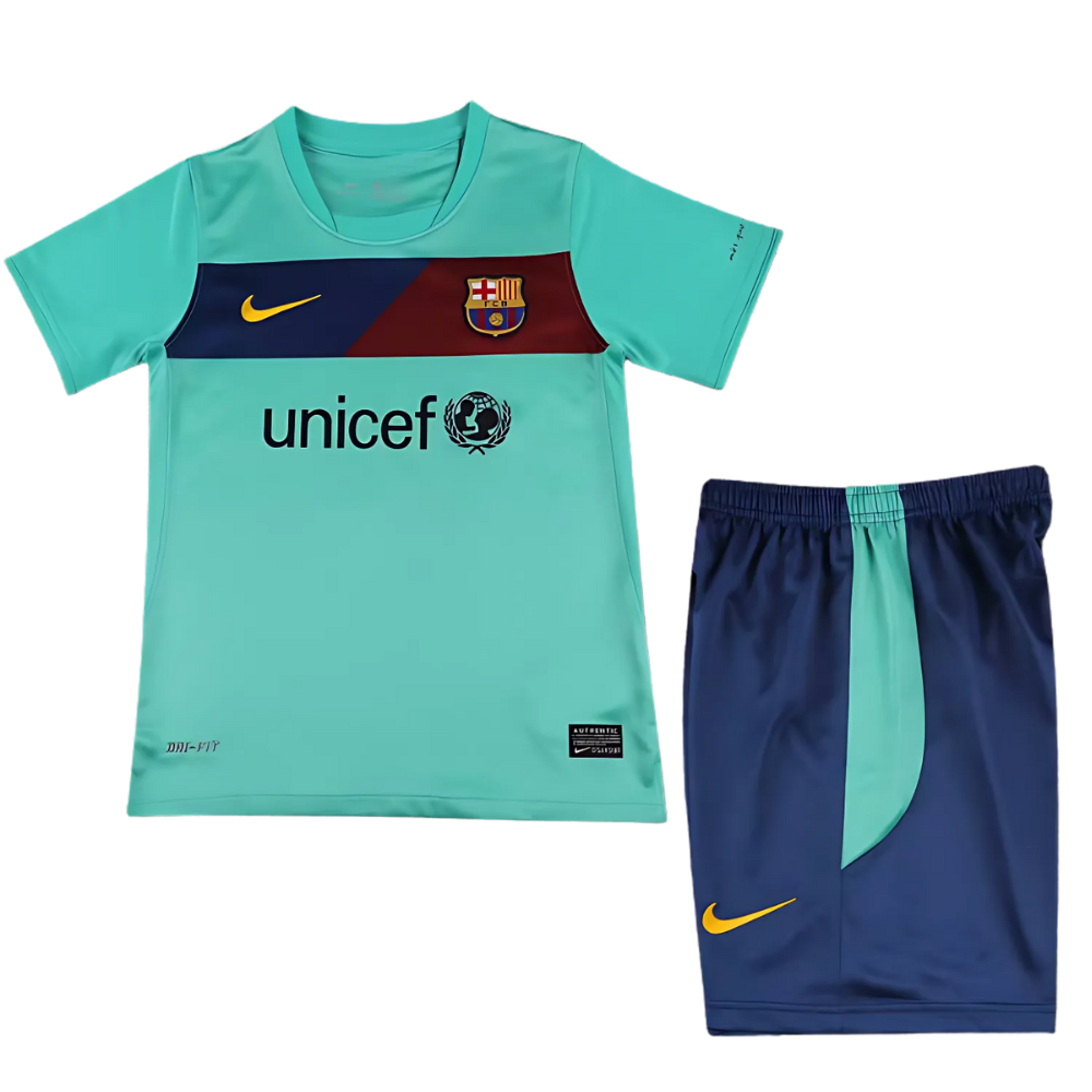 (KIDS) RETRO BARCELONA HOME SHIRT & SHORTS 2010/11