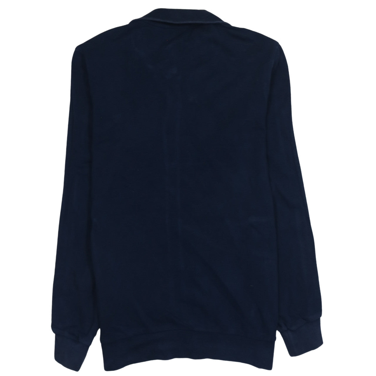 Adidas Navy Blue Track Jacket Men's Medium Full Zip Three Stripe Sleeves Embroidered Logo