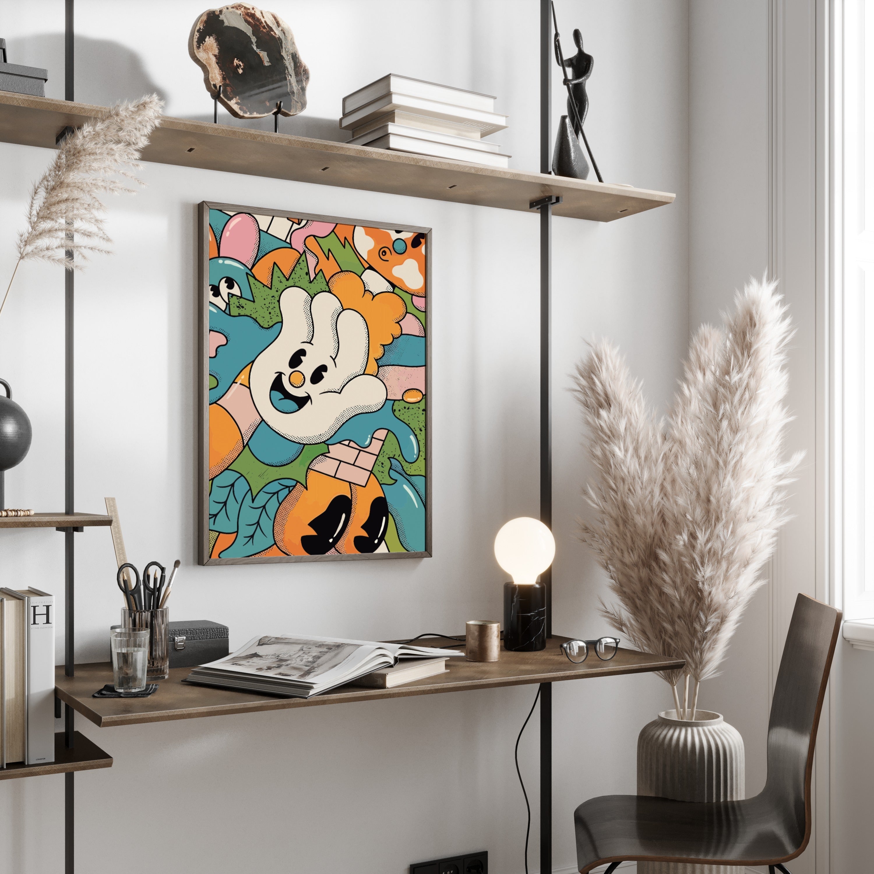 Trippy Aesthetic Cartoon Poster