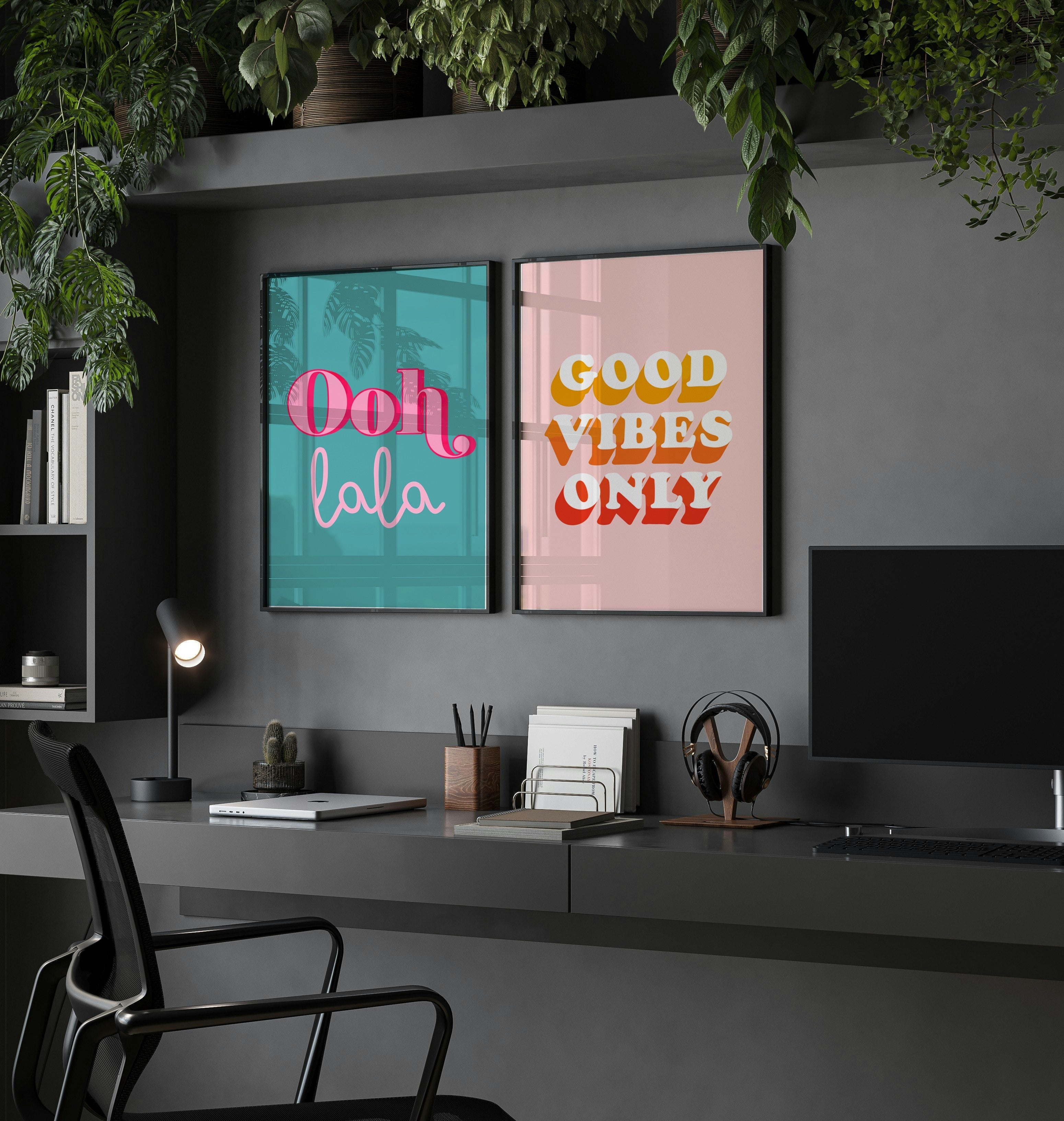 Ooh LaLa Teal Poster