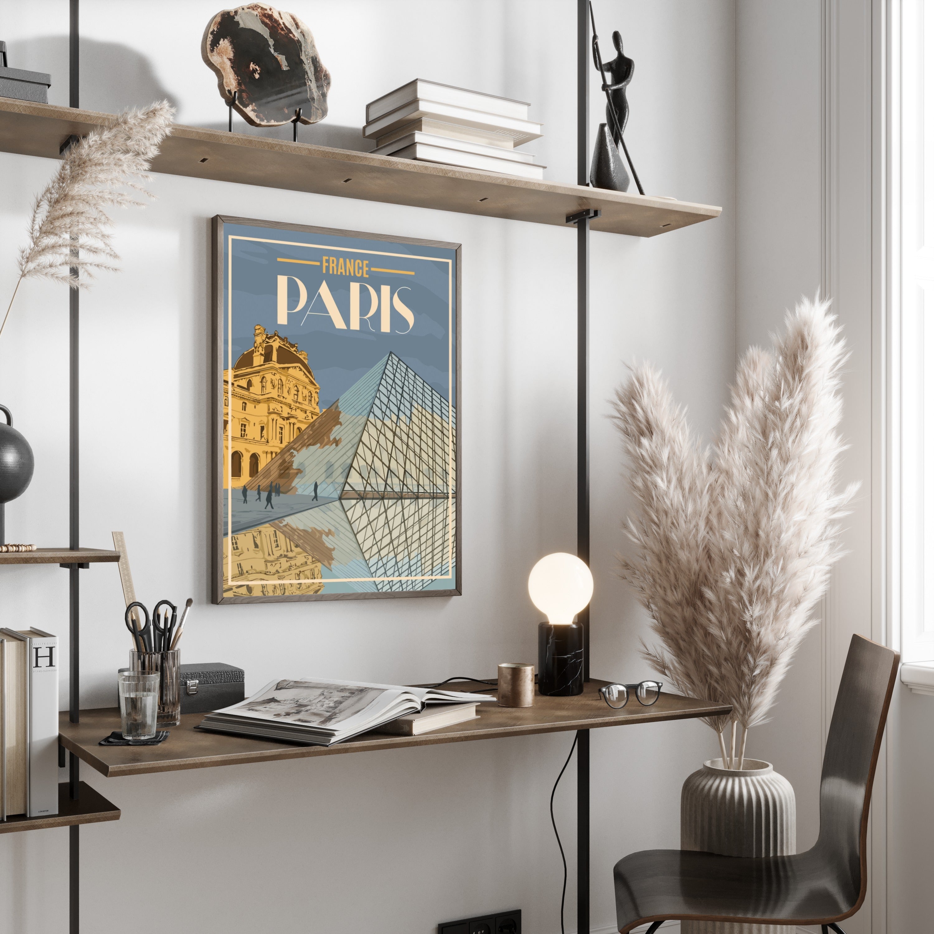 Affiche Voyage Vintage Paris France