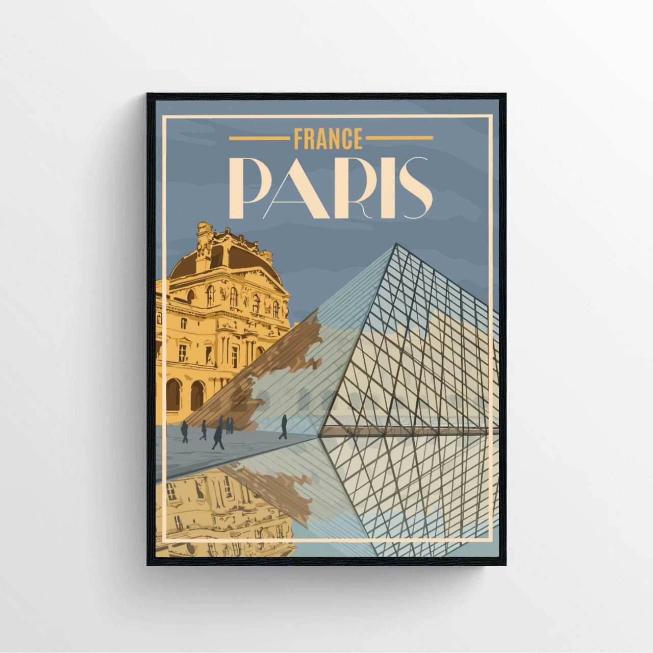 Affiche Voyage Vintage Paris France