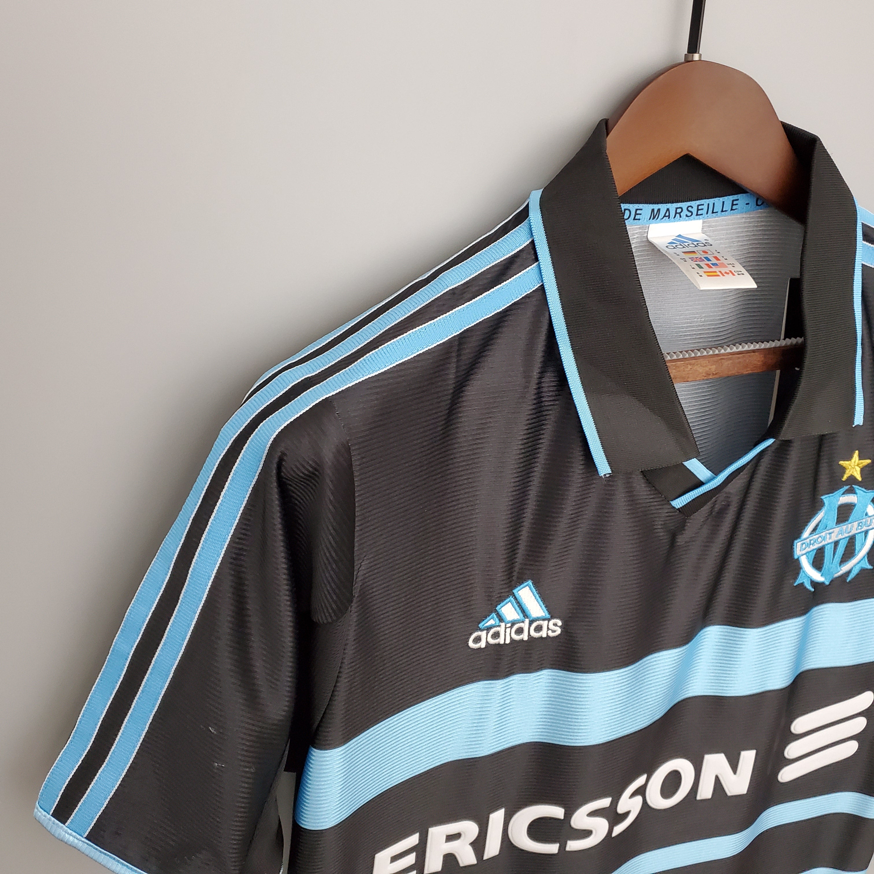 1999-00 olympique marseille adidas  jersey