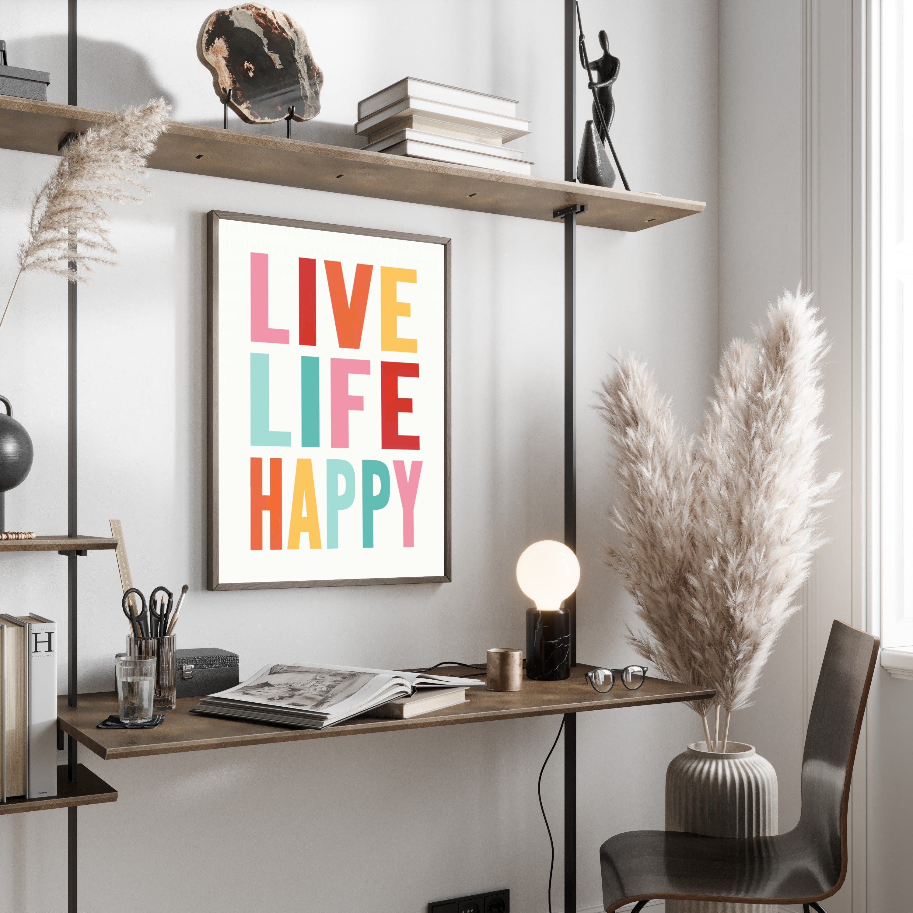 Live Life Happy Poster