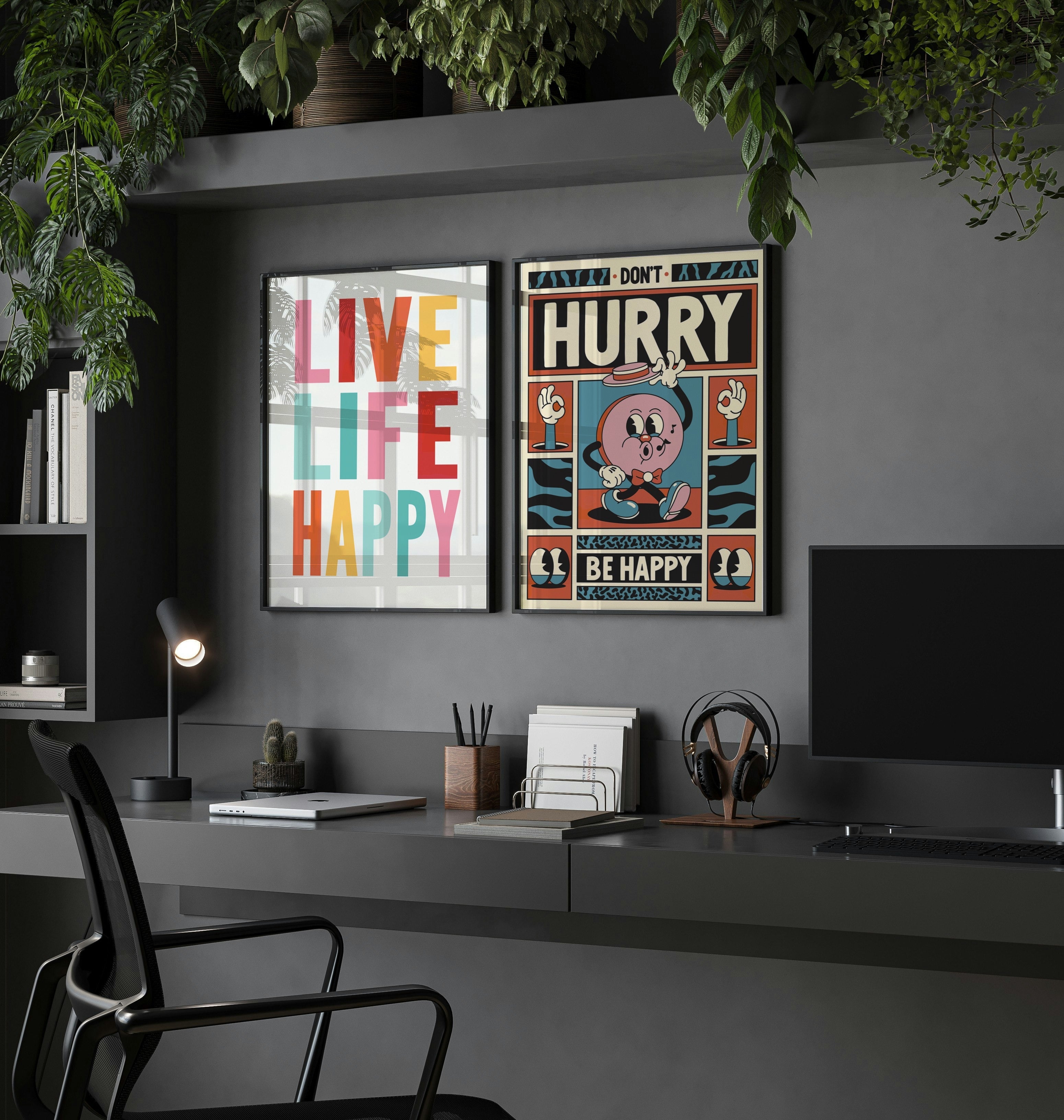 Live Life Happy Poster