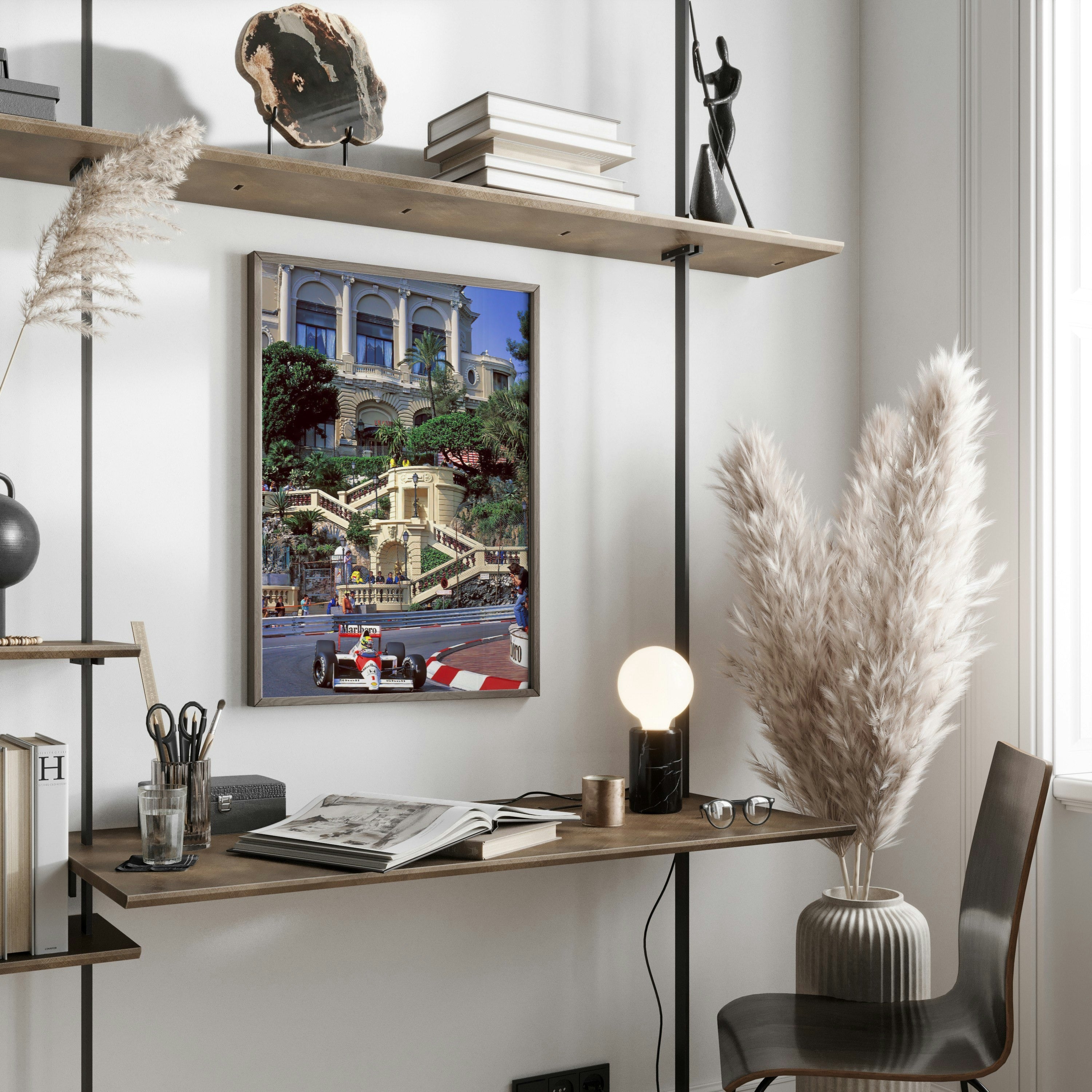 1980's Senna Monaco F1 Poster