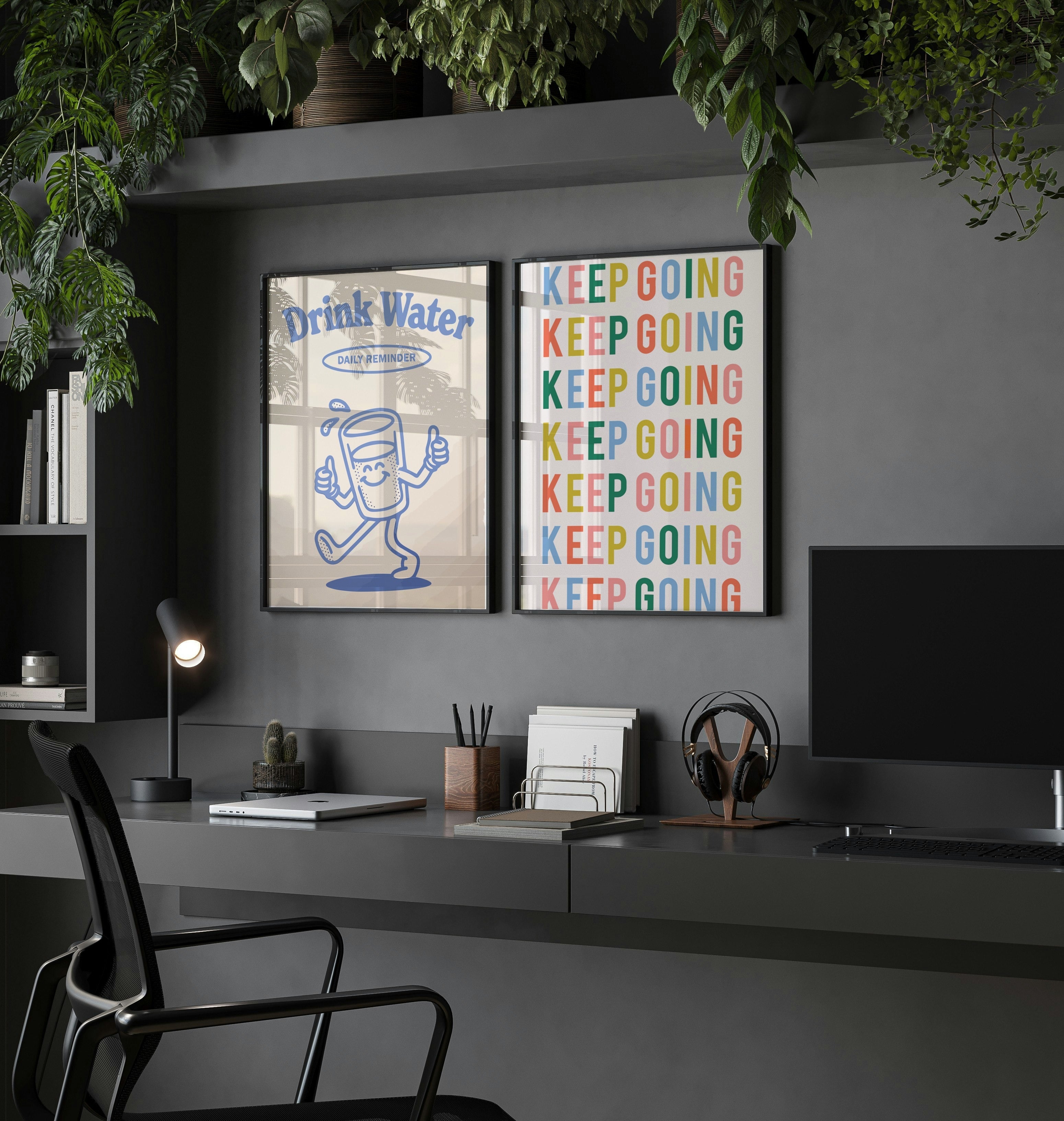 Cute Drink Water Poster