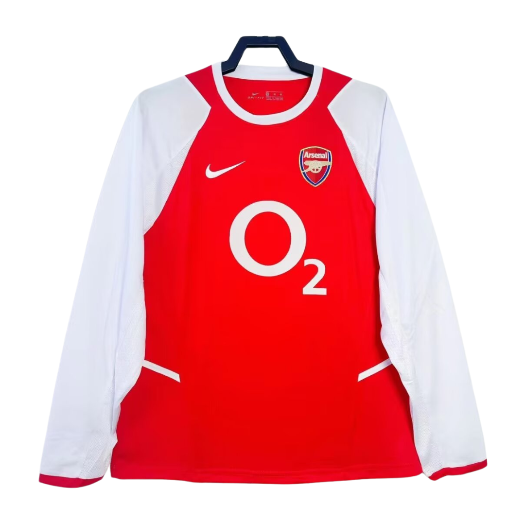 Arsenal Long Sleeve Home Shirt - 2002-03