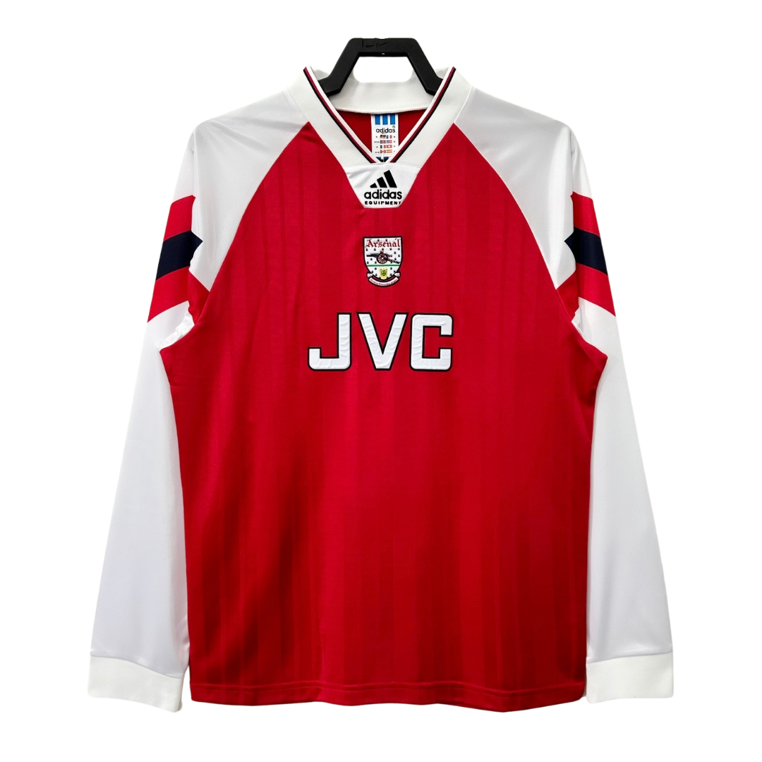 Arsenal Long Sleeve Home Shirt - 1992-94