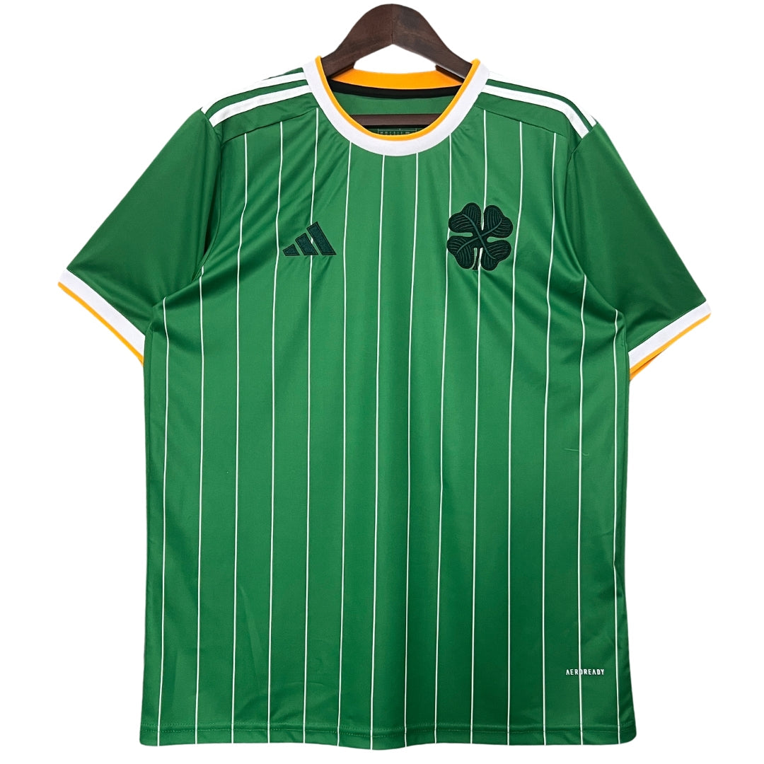 Celtic 24-25 Special Edition Jersey featuring the iconic Celtic crest, distinctive design elements that honor the club’s history, and premium fabric for fan comfort