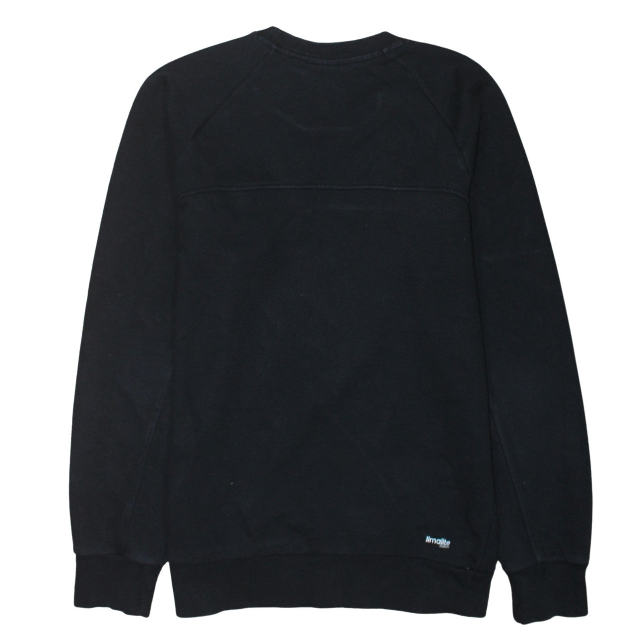 Adidas Black Sweatshirt Men's Small Embroidered Chest Logo Crewneck Pullover Fleece Top