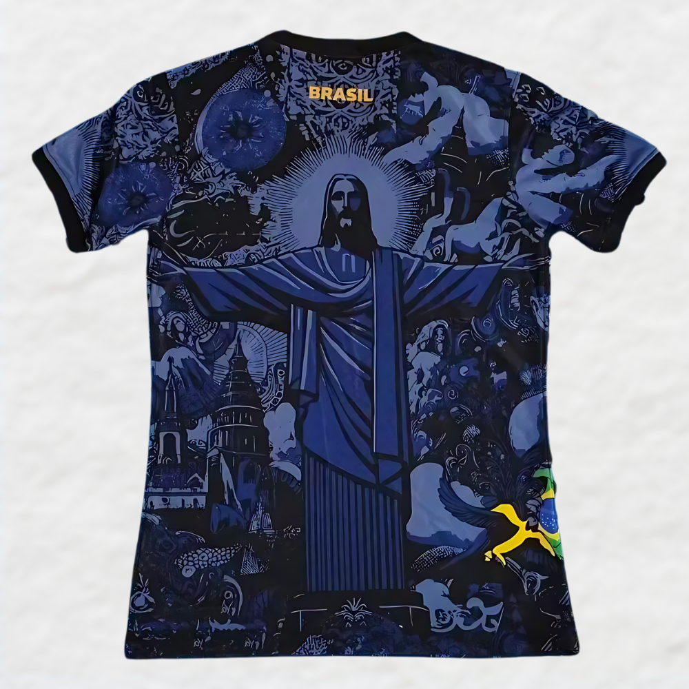 BRASILIEN 2024/25 BLAUES SONDEREDITION-TRIKOT „CHRISTUS DER ERLÖSER“