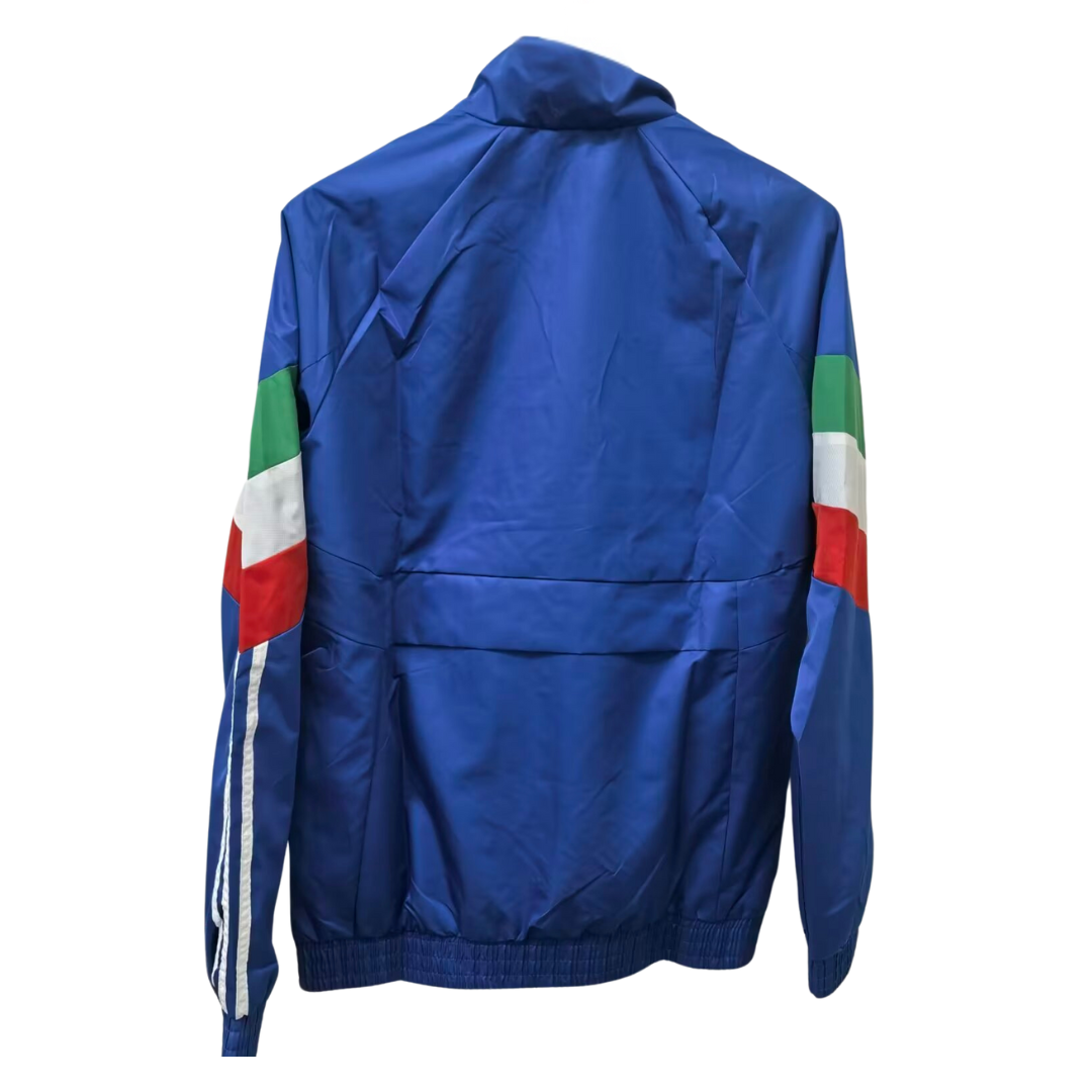 Italy Retro Windbreaker Jacket - Blue