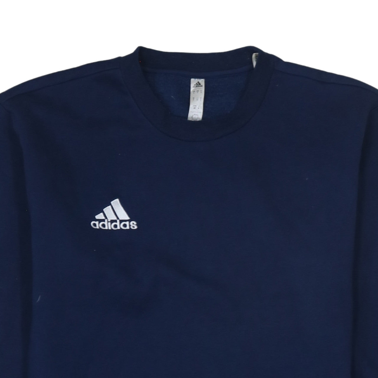 Adidas Navy Blue Sweatshirt Men's Small Embroidered Chest Logo Crewneck Pullover Top