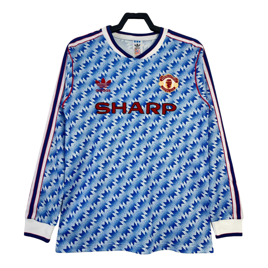 Manchester United Uitshirt met Lange Mouwen - 1990-92