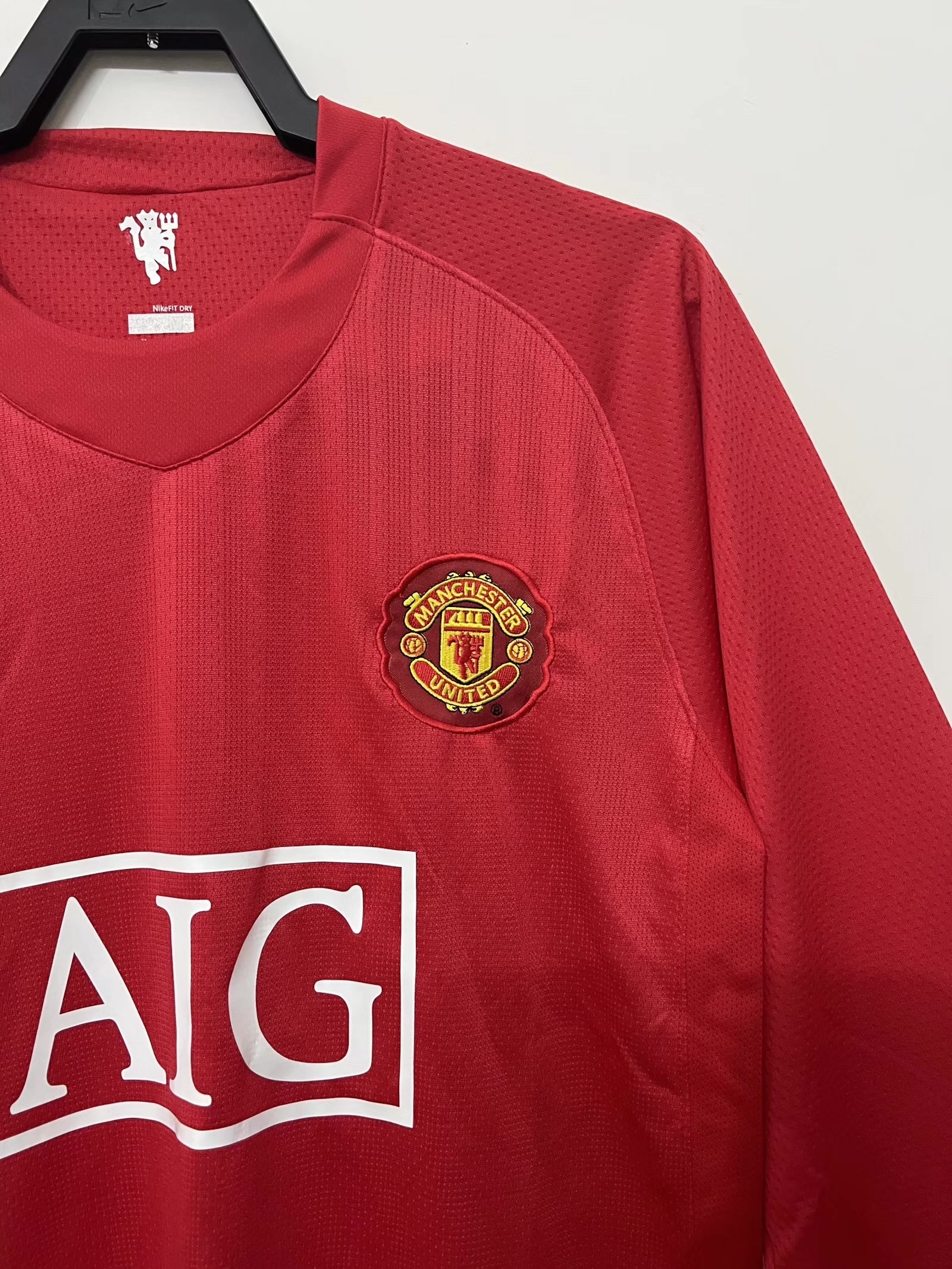 Manchester United thuisshirt met lange mouwen - 2007-08