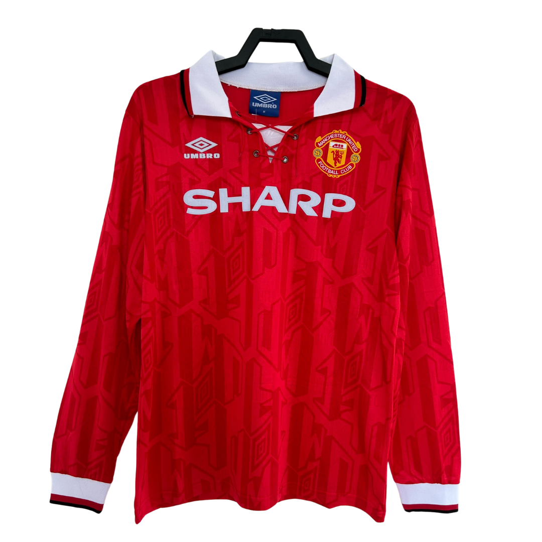 Manchester United Long Sleeve Home Shirt - 1992-94