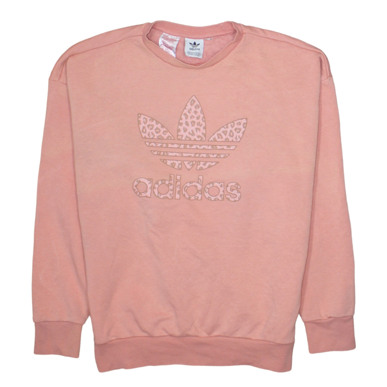 Adidas 90's Spellout Crew Neck Sweatshirt Medium  Pink