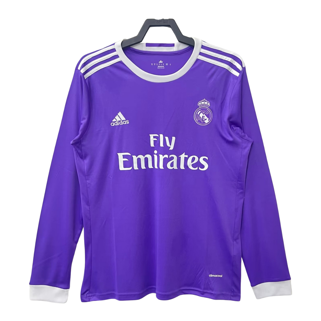 Real Madrid Long Sleeve Away Shirt - 2016-17