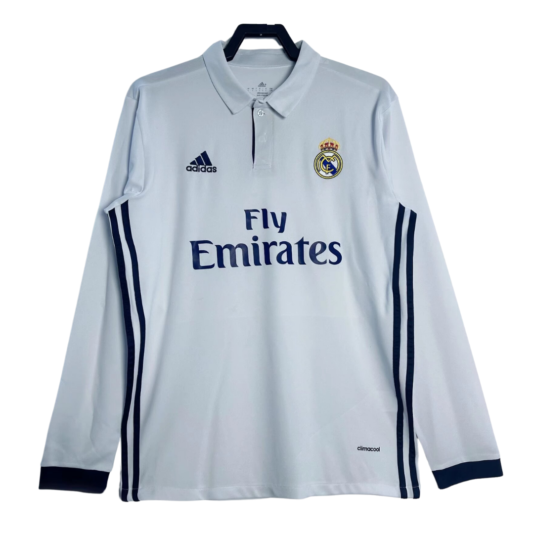 Real Madrid Long Sleeve Home Shirt - 2017-18