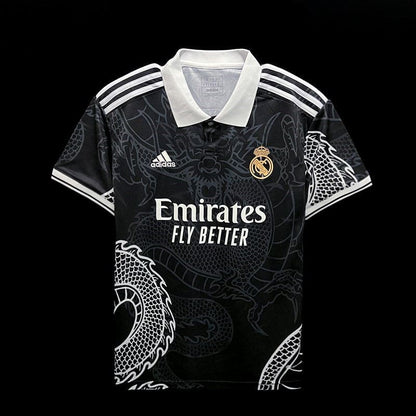 Real Madrid-Trikot im Drachendesign (Schwarz) - The Kit Vault