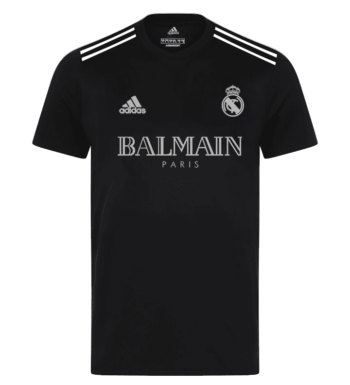 REAL MADRID x BALMAIN Camicia Nera