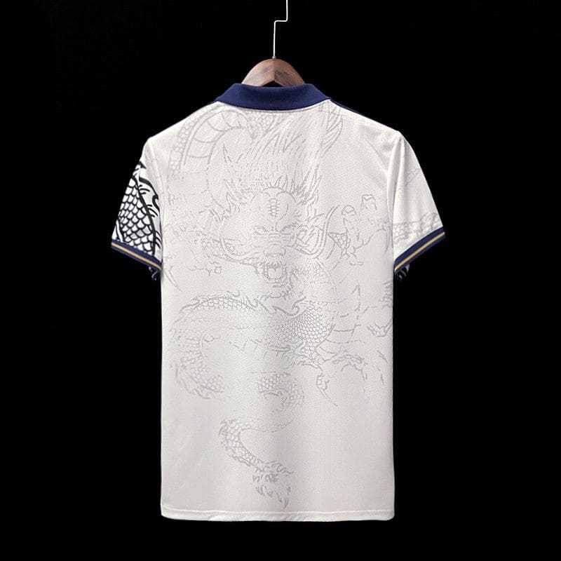 Dragon Design real Madrid Shirt (White) - The Kit Vault