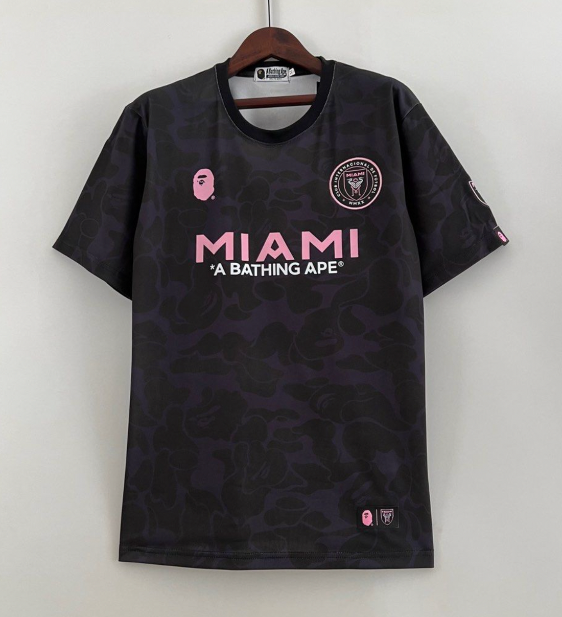 INTER MIAMI X een Bathing APE 2023/2024 ZWARTE SPECIALE EDITIE