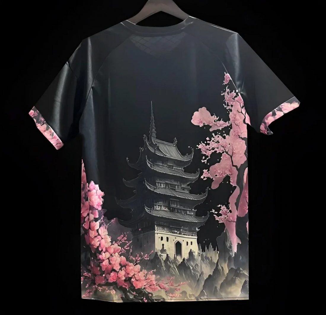 Japanisches Pink Dragon Fußballtrikot – Sonderedition