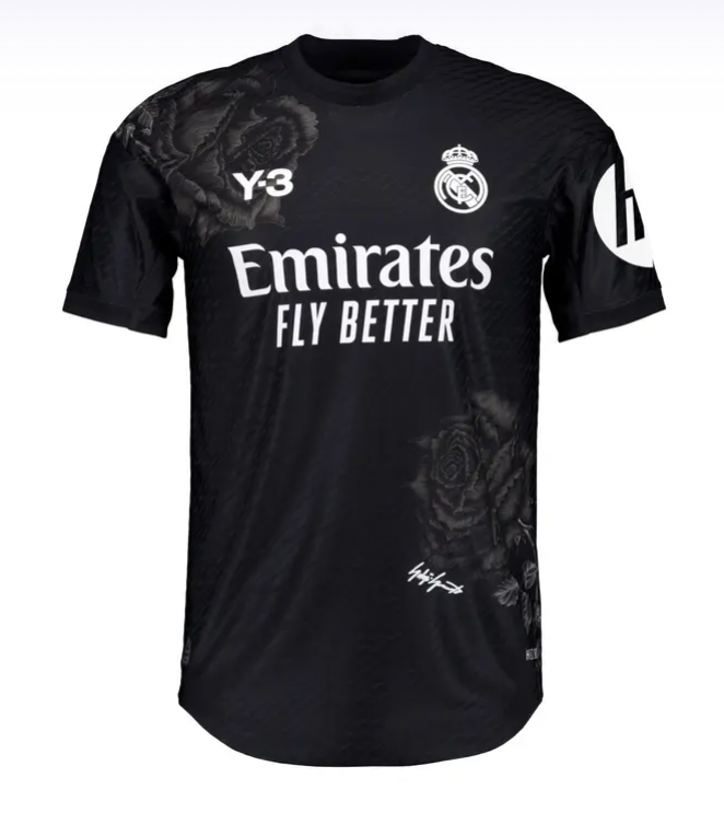 REAL MADRID X Y-3 2023/24 COLLAB (SCHWARZ) TRIKOT