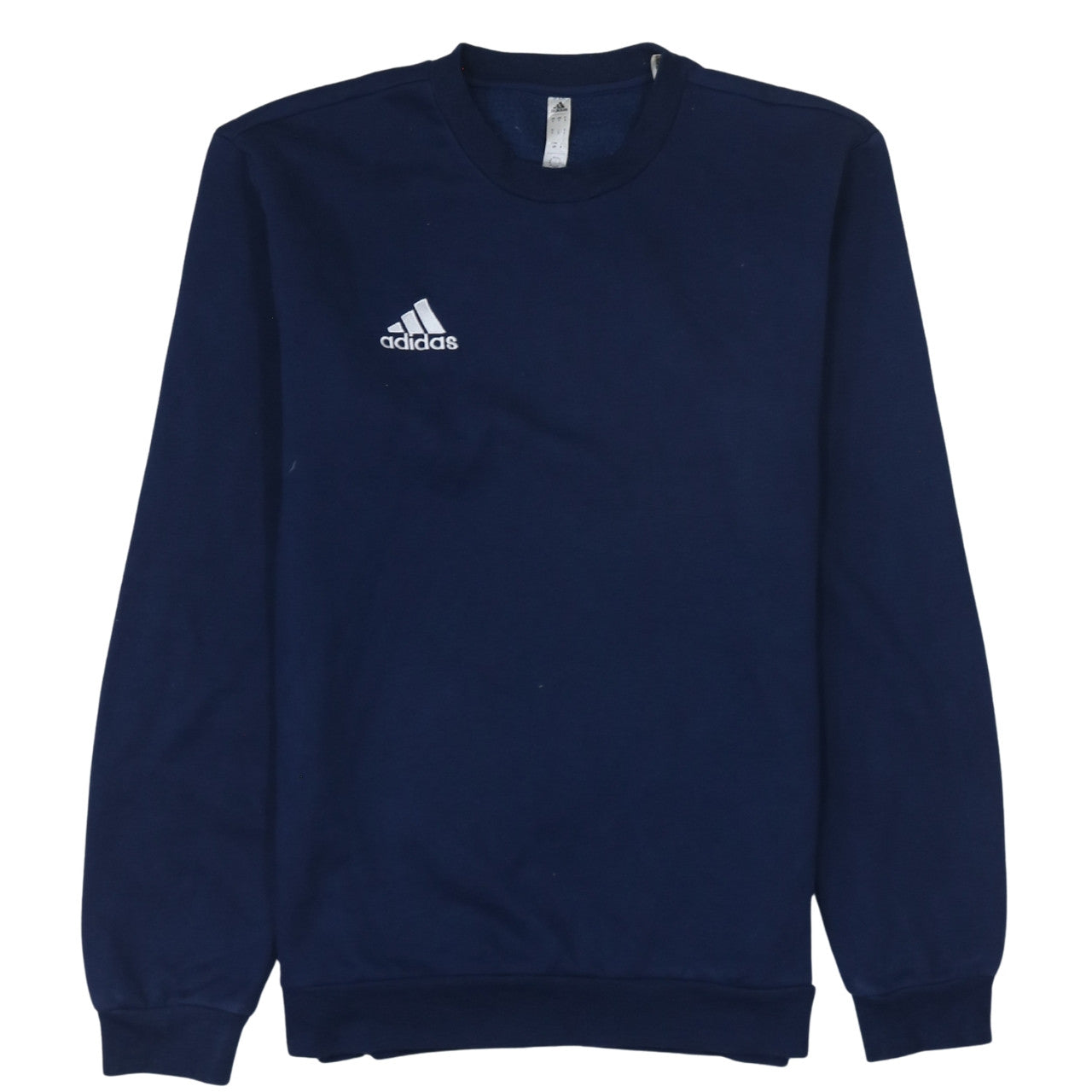 Adidas Navy Blue Sweatshirt Men's Small Embroidered Chest Logo Crewneck Pullover Top